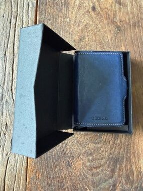 Secrid Slimwallet made with True Indigo leather
